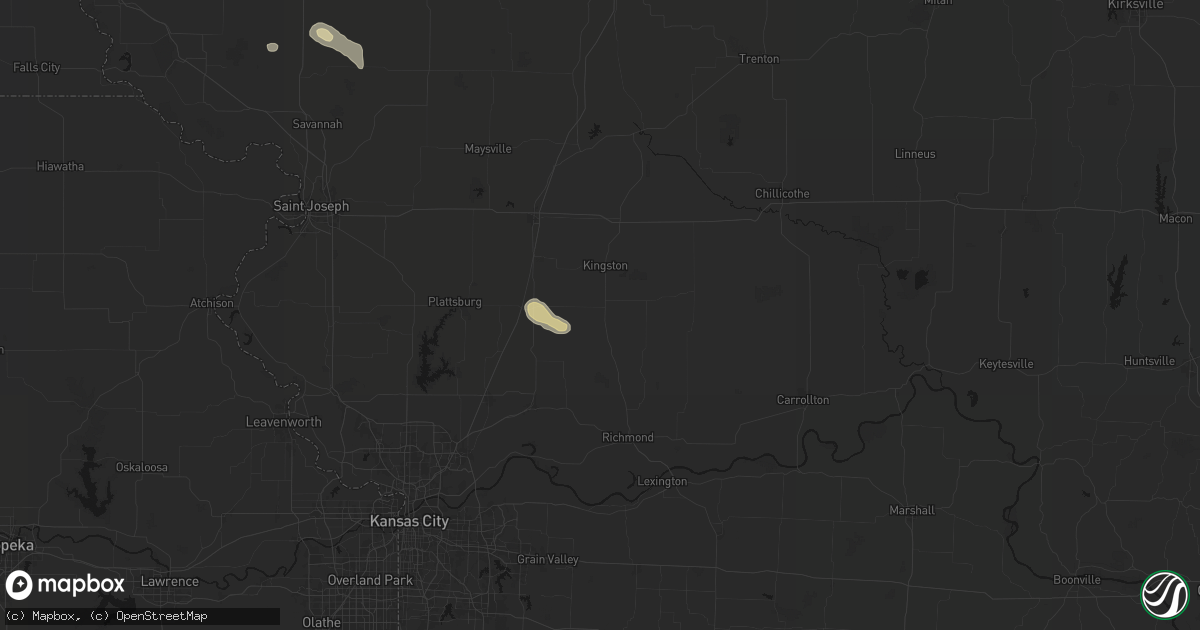 Hail map in Polo, MO on September 6, 2026