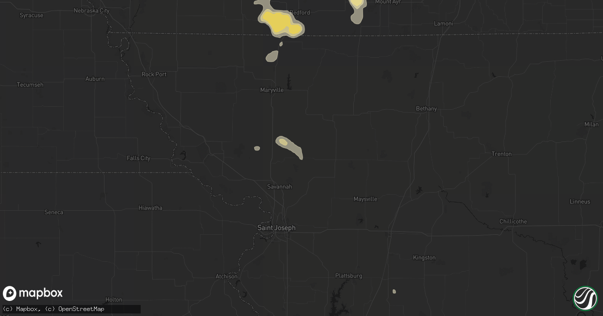 Hail map in Rea, MO on September 6, 2026
