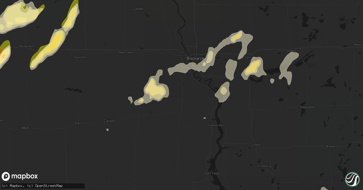 Hail map in Saint Anthony, ND on September 6, 2026