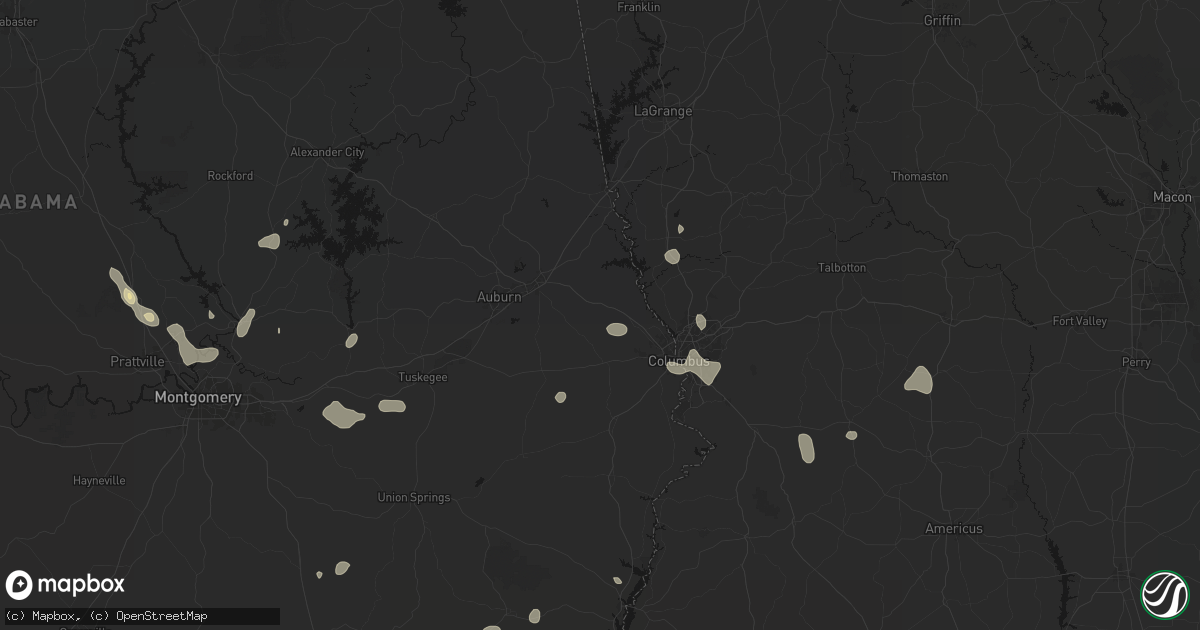 Hail map in Salem, AL on September 6, 2026