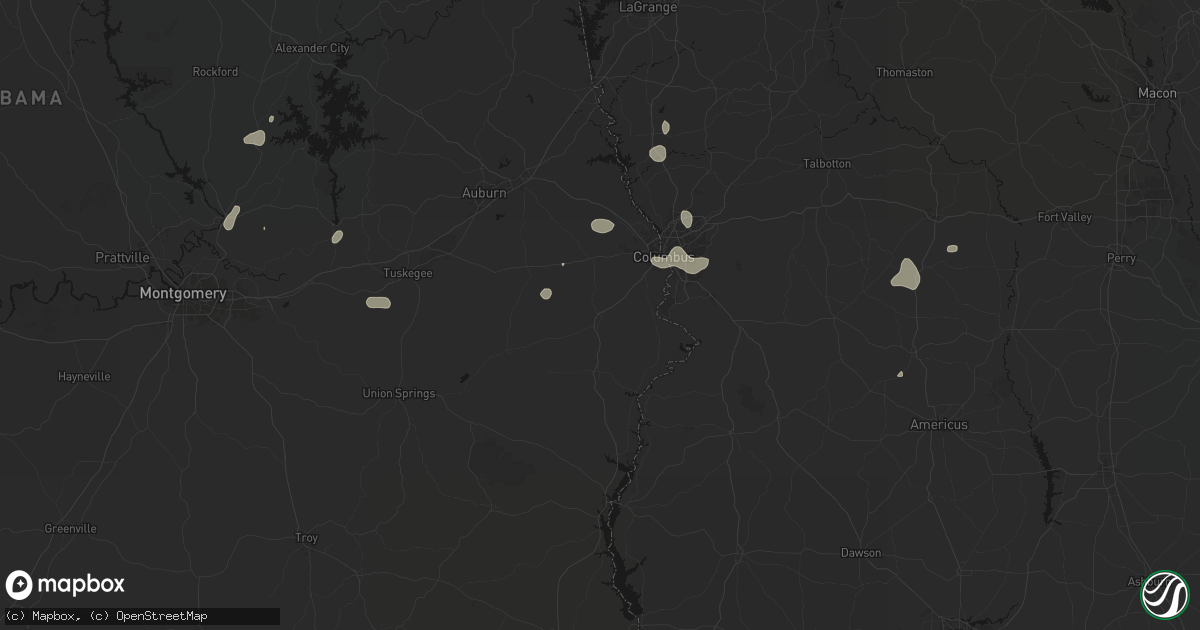Hail map in Seale, AL on September 6, 2026