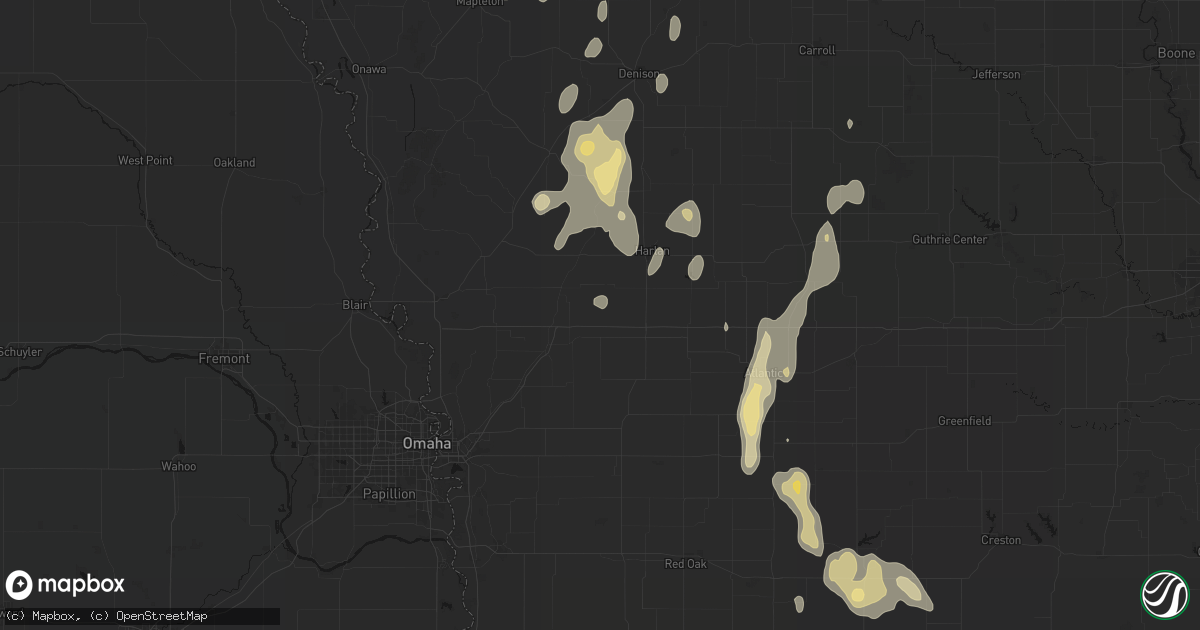 Hail map in Shelby, IA on September 6, 2026