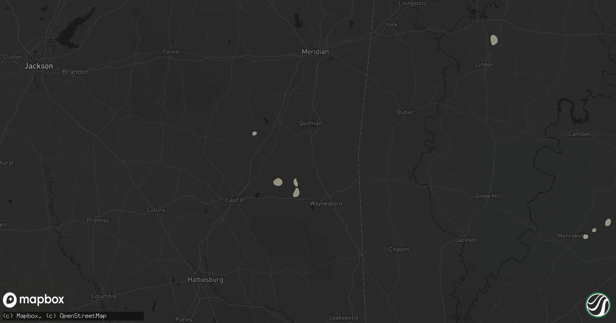 Hail map in Shubuta, MS on September 6, 2026