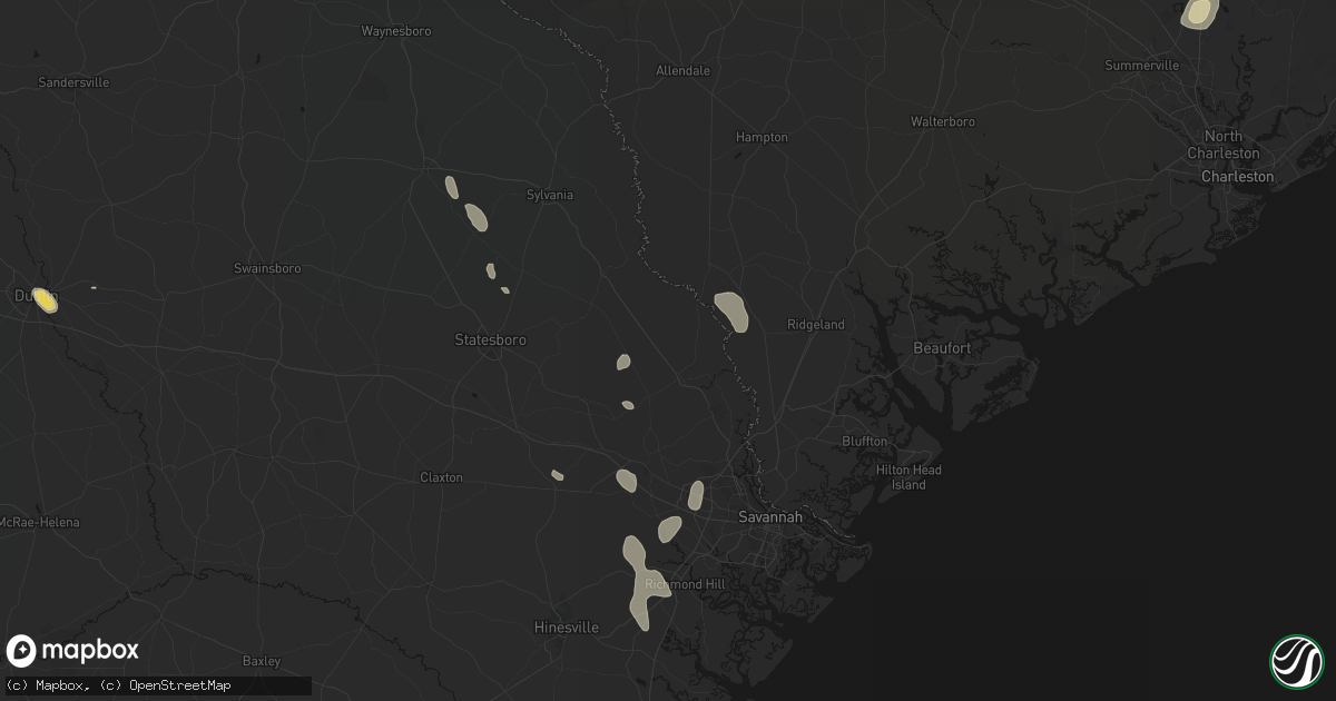 Hail map in Springfield, GA on September 6, 2026