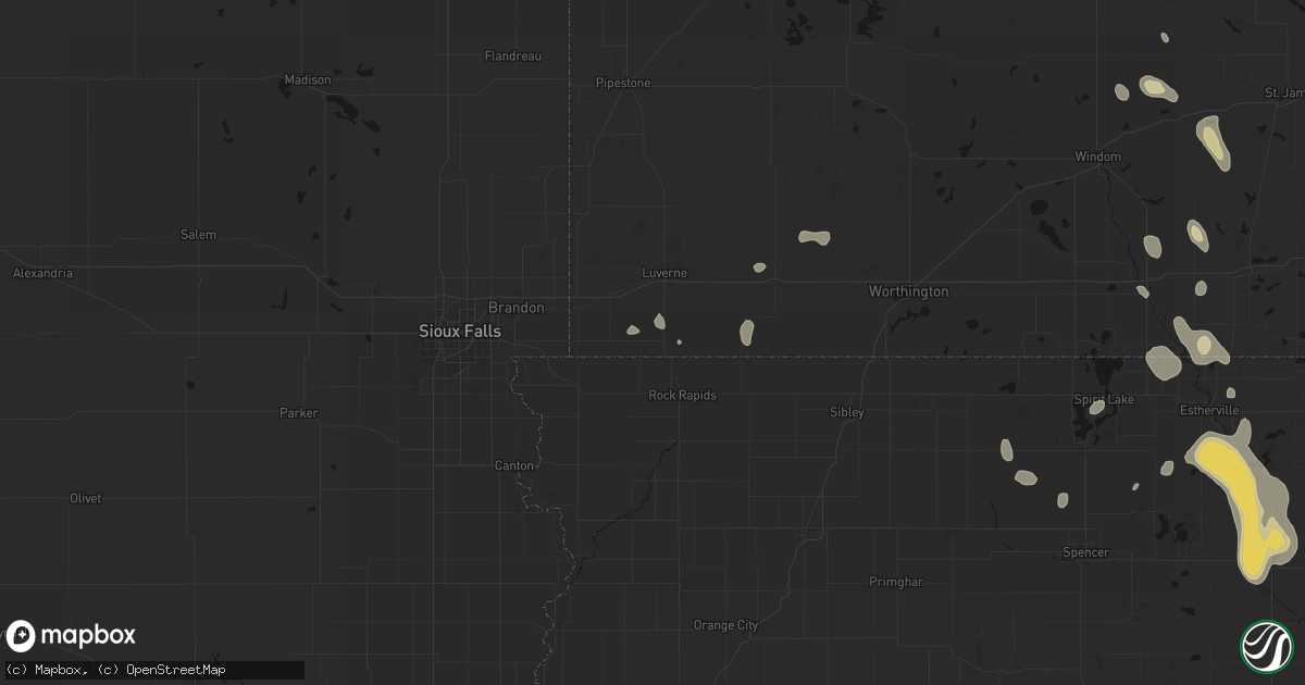 Hail map in Steen, MN on September 6, 2026