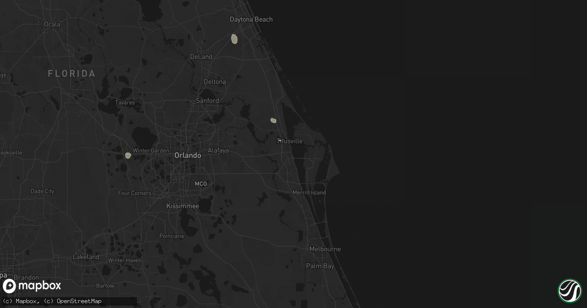 Hail map in Titusville, FL on September 6, 2026