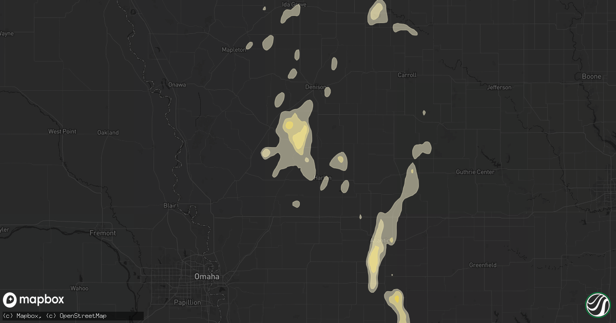 Hail map in Westphalia, IA on September 6, 2026