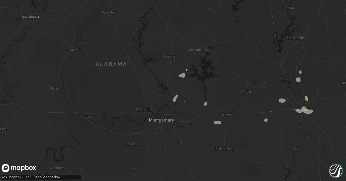 Hail map in Wetumpka, AL on September 6, 2026