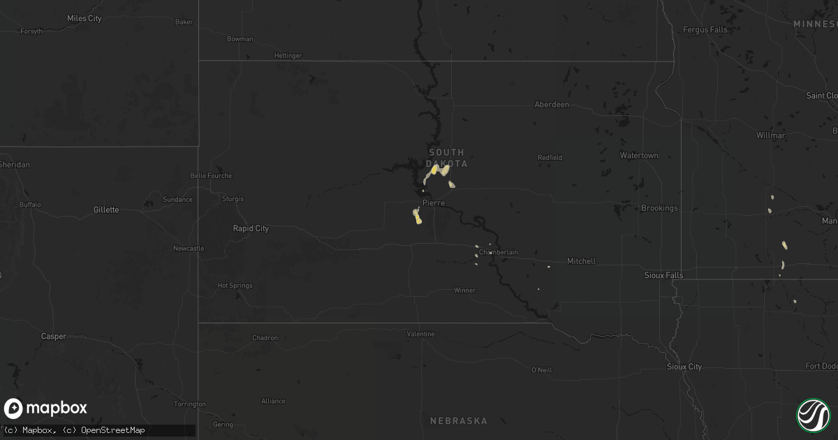 Hail map on September 6, 2026