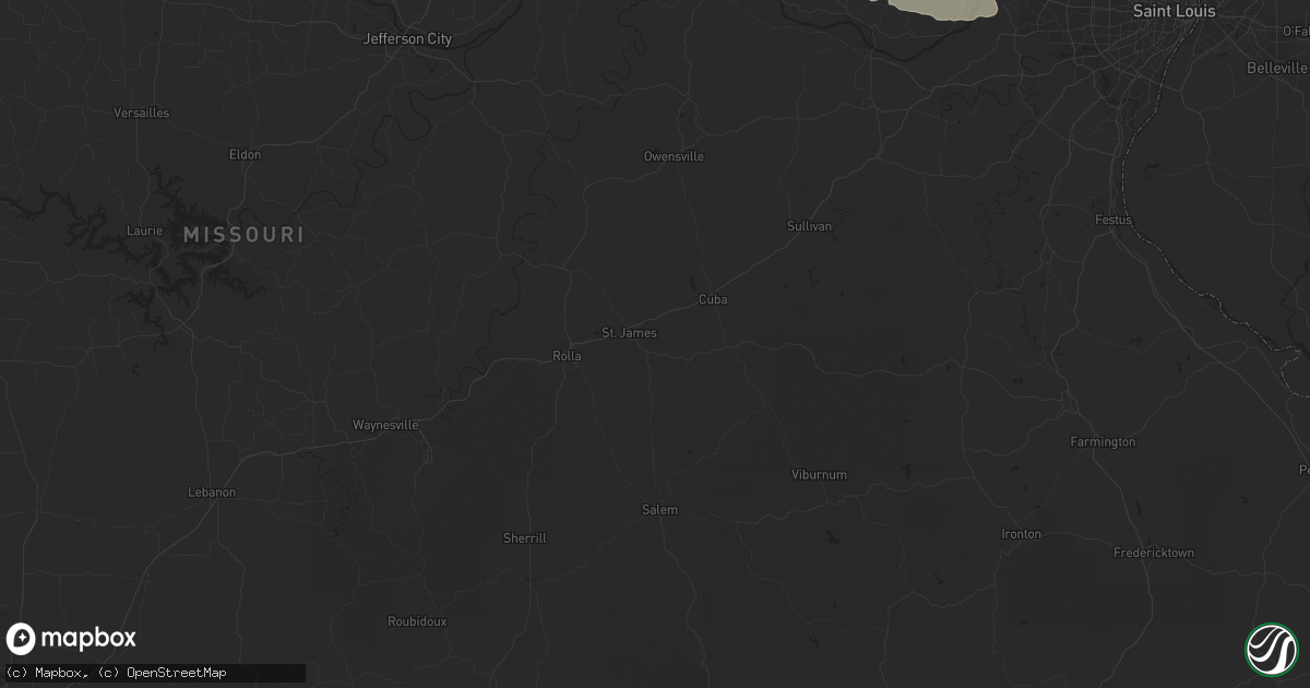 Hail map in Nowata, OK on September 7, 2012