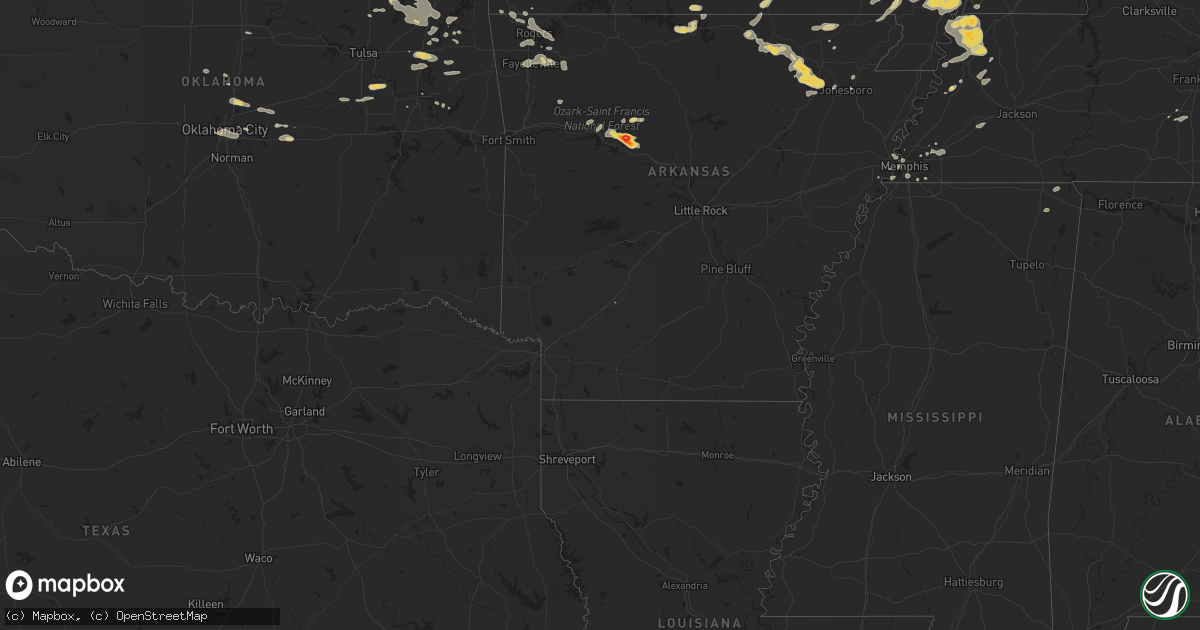 Hail map on September 7, 2012