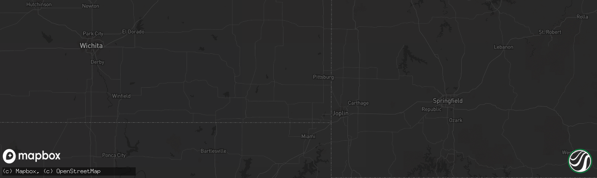 Hail map in Lodgepole, SD on September 7, 2013