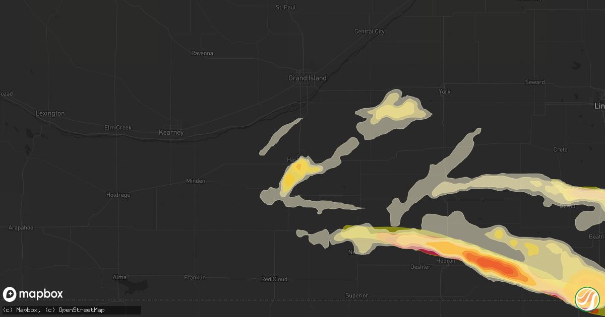 Hail map in Hastings, NE on September 7, 2015