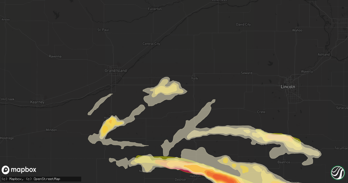 Hail map in Henderson, NE on September 7, 2015
