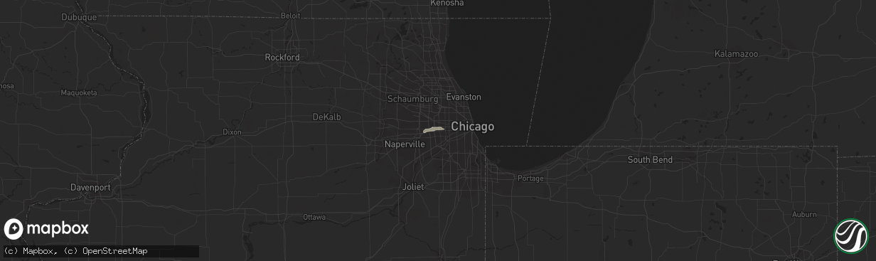 Hail map in Westchester, IL on September 7, 2016