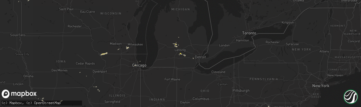 Hail map on September 7, 2016