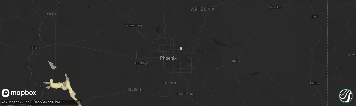 Hail map in Scottsdale, AZ on September 7, 2017