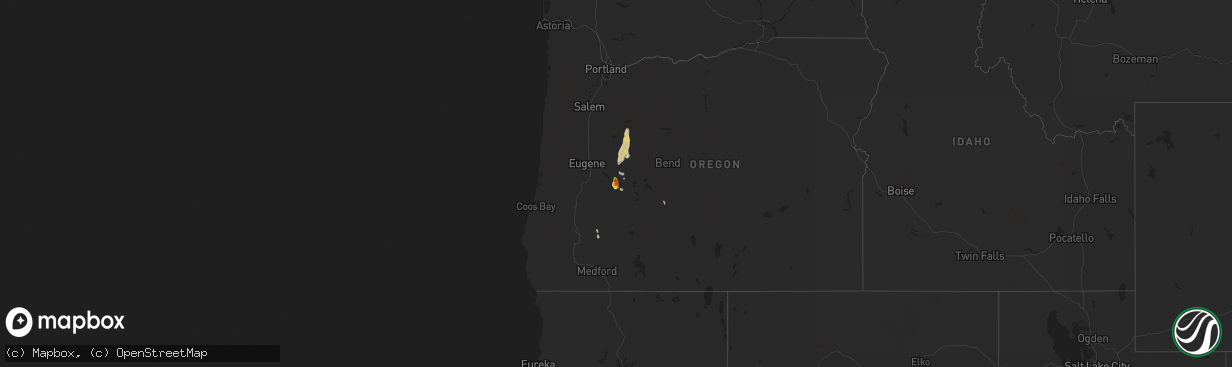 Hail map on September 7, 2017