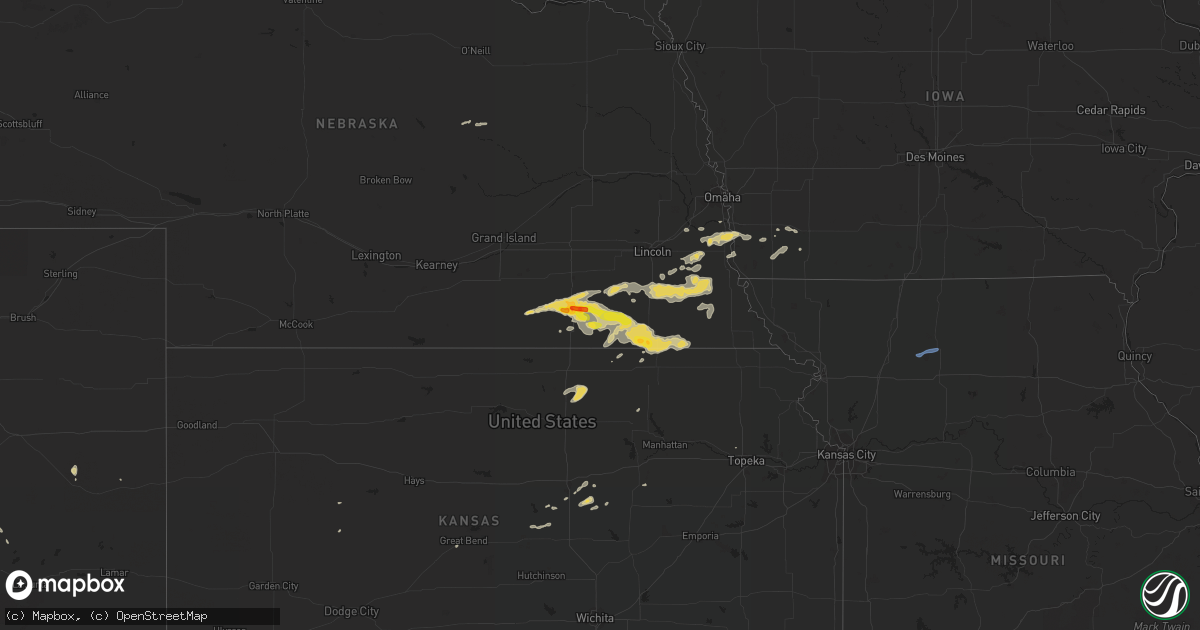 Hail map on September 7, 2019