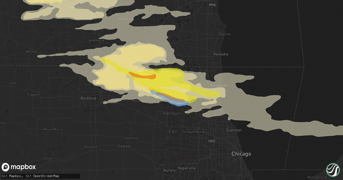 Hail map in Mchenry, IL on September 7, 2021