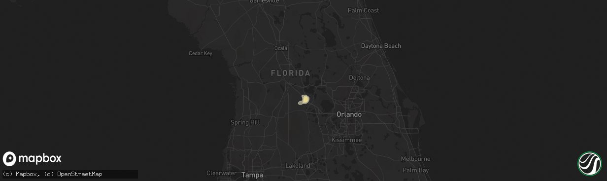 Hail map in Leesburg, FL on September 7, 2022