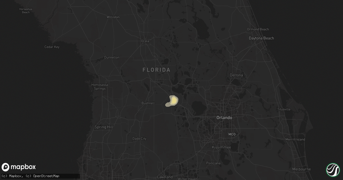 Hail map in Leesburg, FL on September 7, 2022