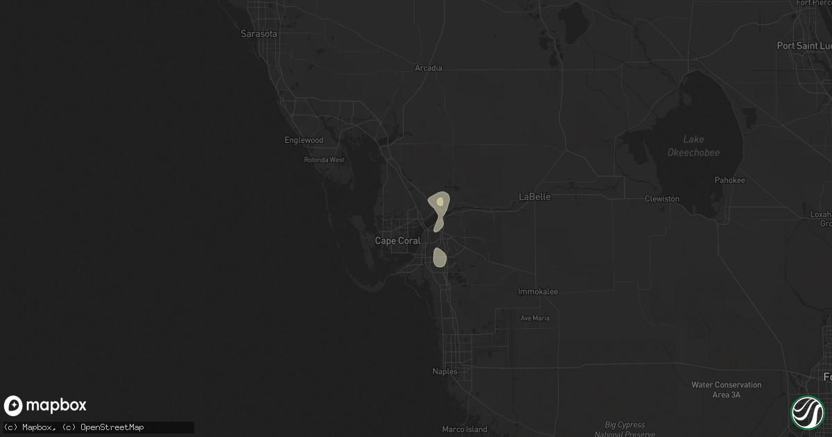 Hail map in North Fort Myers, FL on September 7, 2022