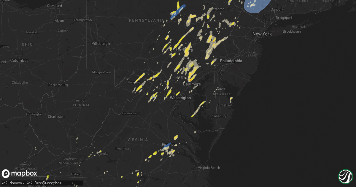 Hail map on September 7, 2023