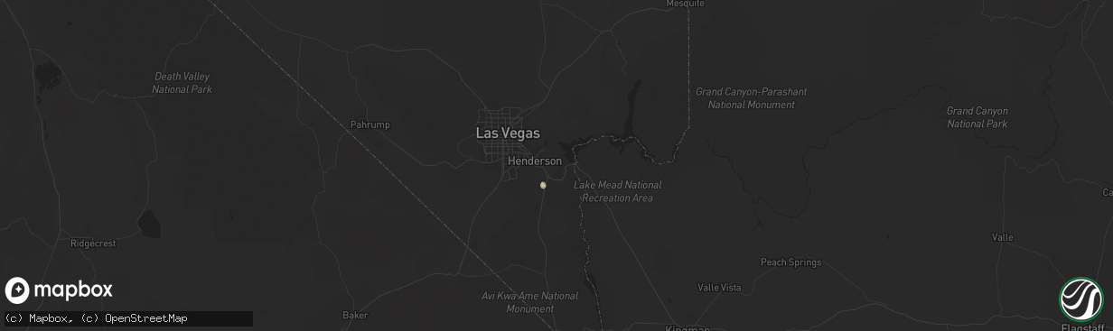 Hail map in Boulder City, NV on September 7, 2024