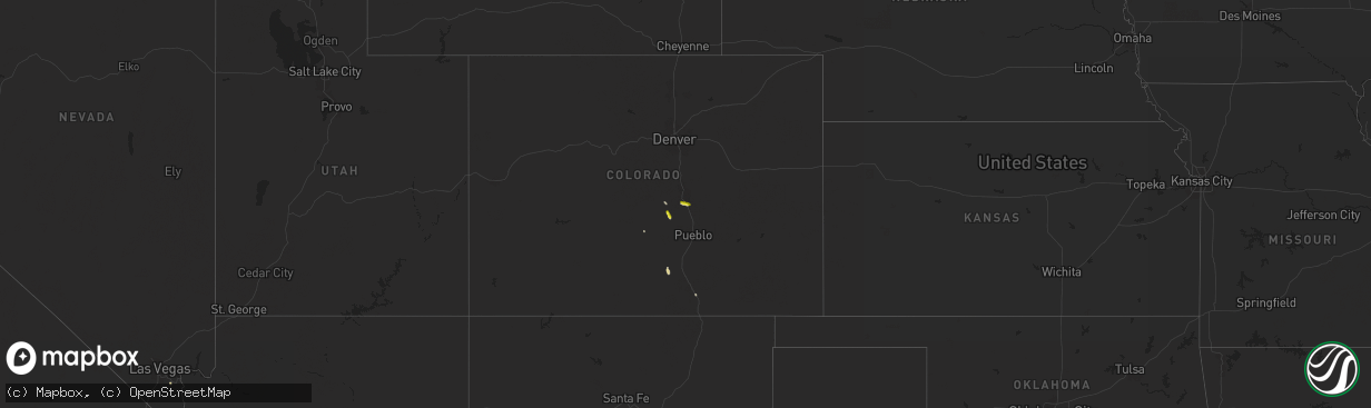 Hail map on September 7, 2024