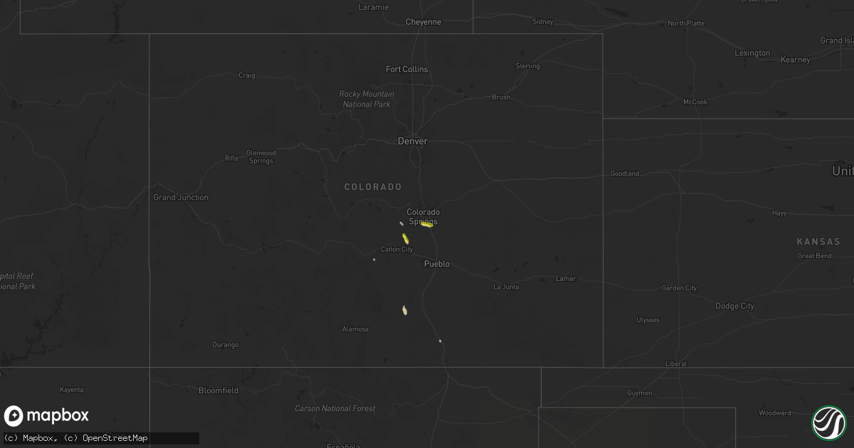 Hail map on September 7, 2024