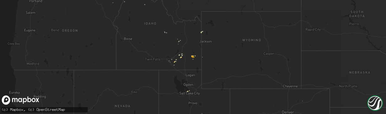 Hail map on September 7, 2025