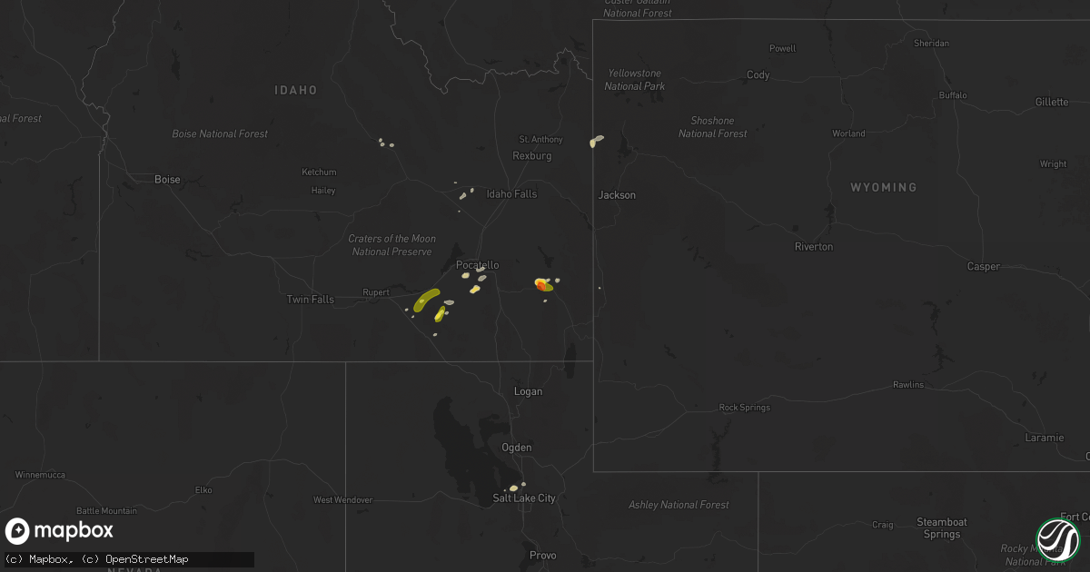 Hail map on September 7, 2025