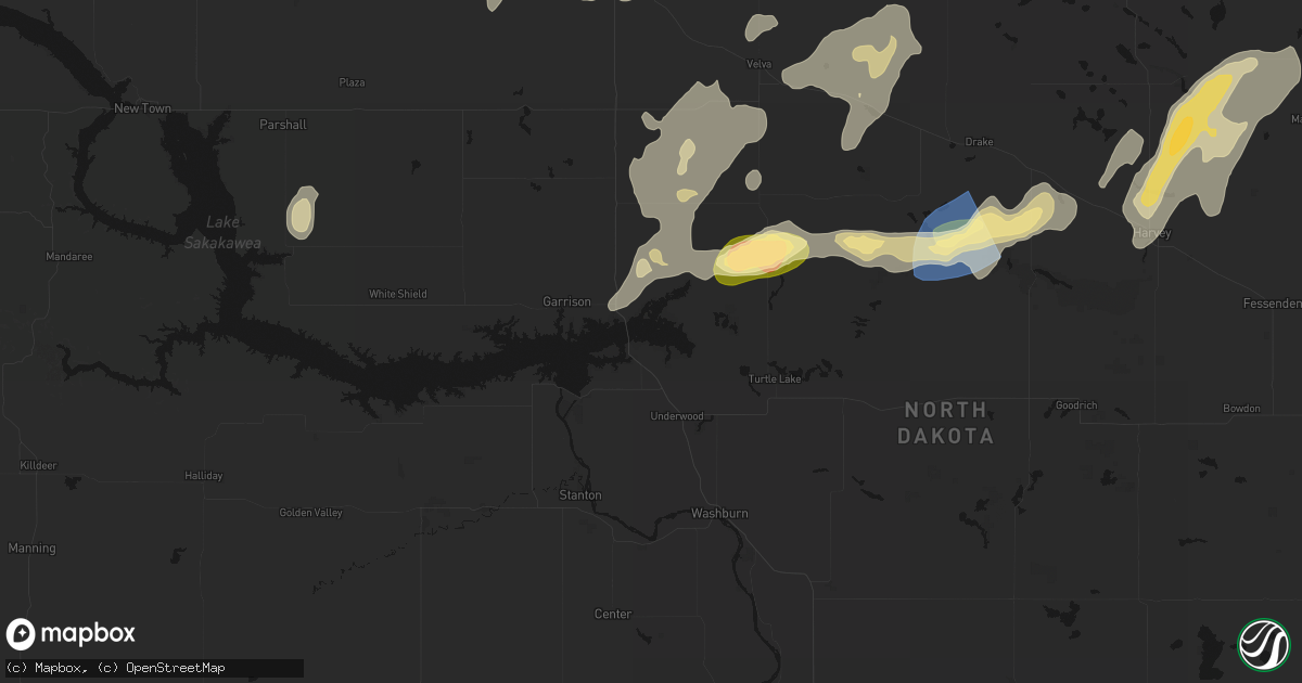 Hail map in Coleharbor, ND on September 7, 2026