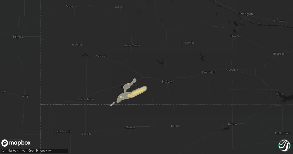 Hail map in Culbertson, NE on September 7, 2026
