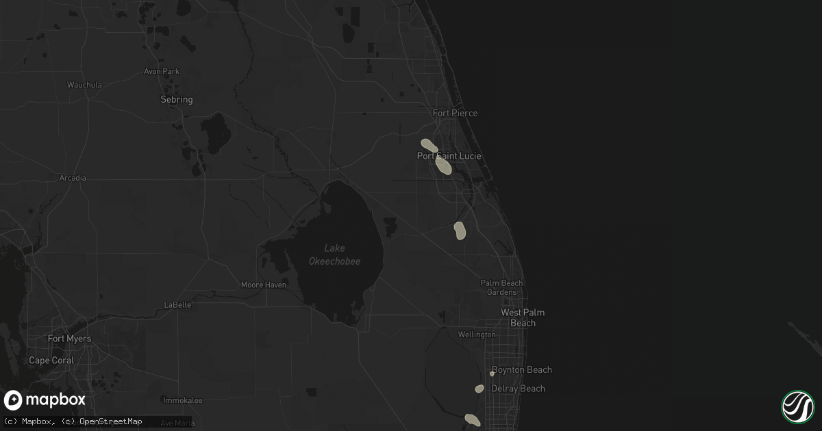 Hail map in Indiantown, FL on September 7, 2026
