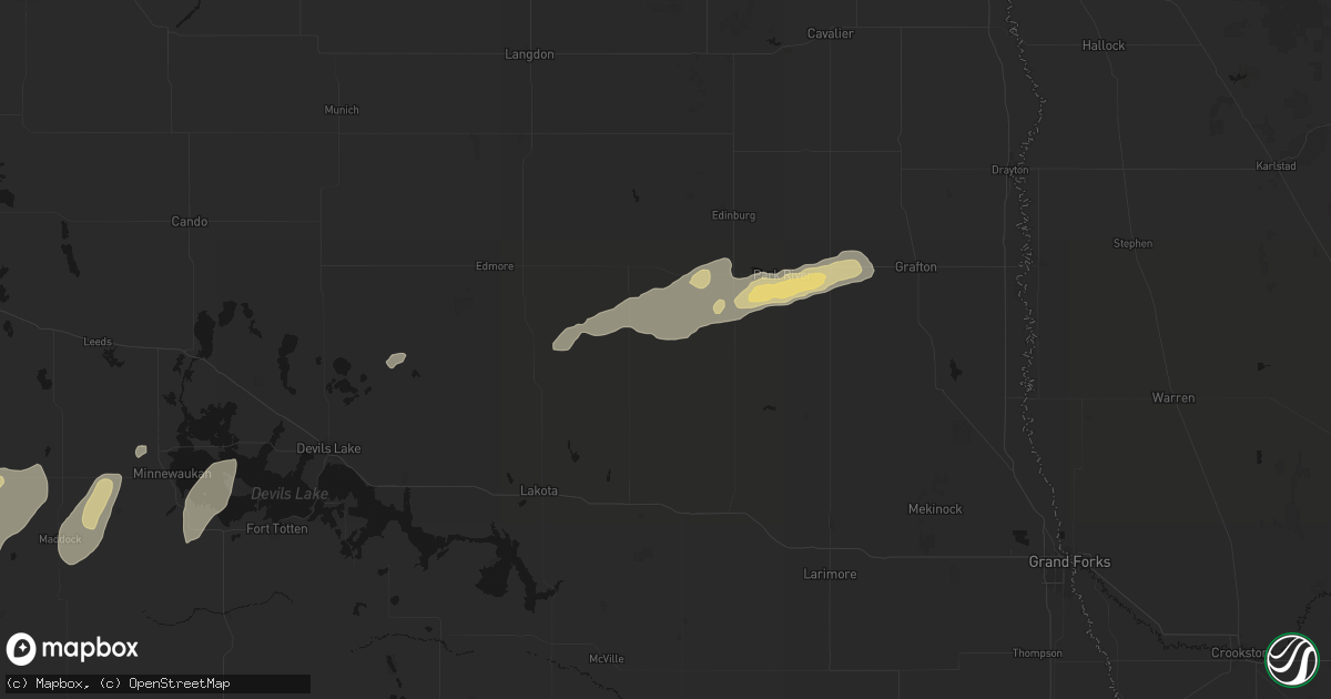 Hail map in Lankin, ND on September 7, 2026