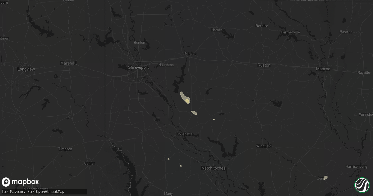 Hail map in Ringgold, LA on September 7, 2026