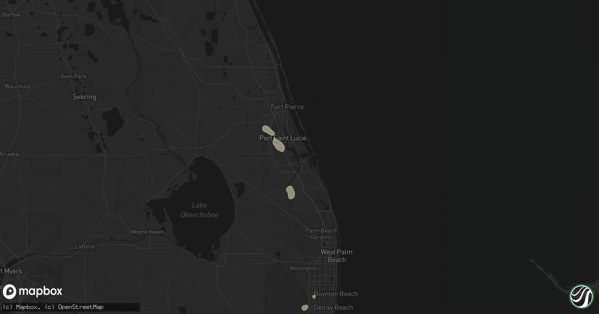 Hail map in Stuart, FL on September 7, 2026
