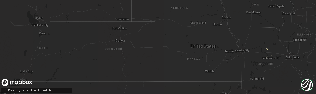 Hail map in Missouri on September 8, 2013