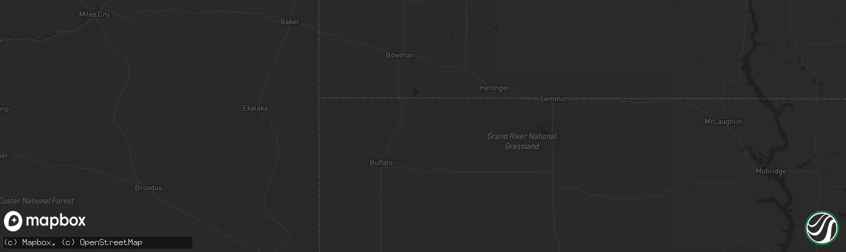 Hail map in Piedmont, SD on September 8, 2013