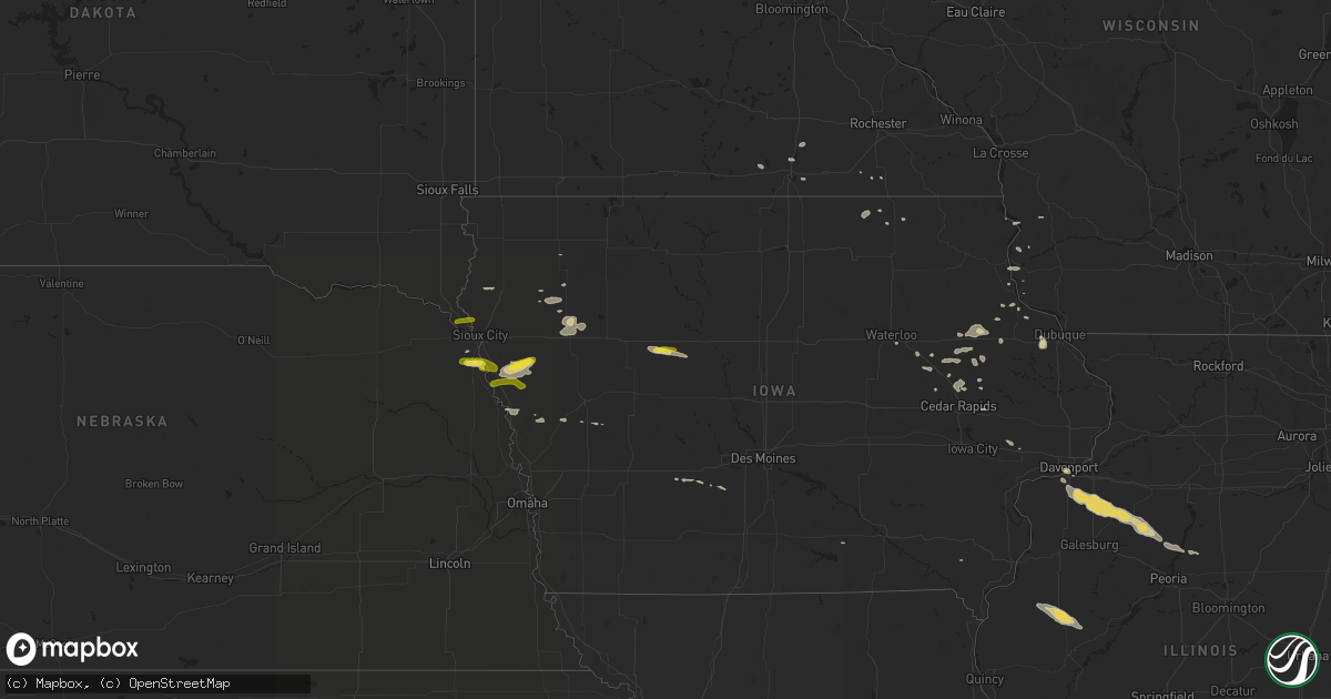 Hail map on September 8, 2014