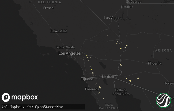 Hail map preview on 09-08-2015