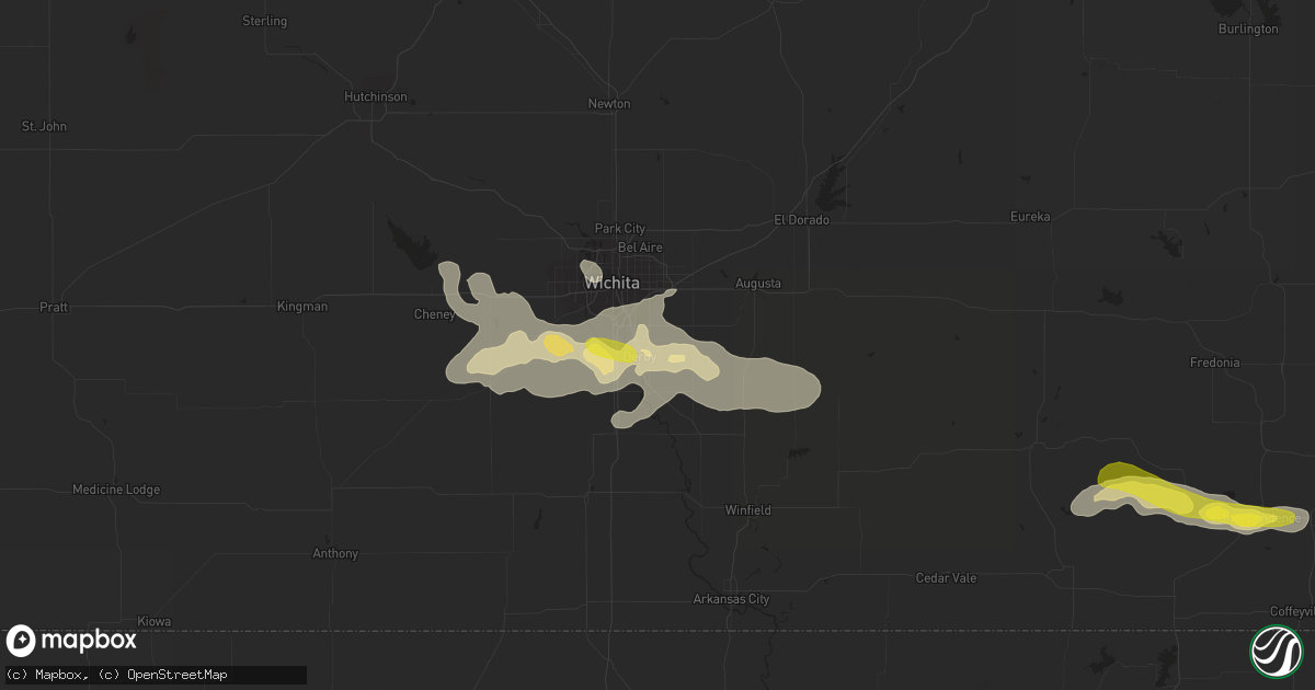 Hail map in Derby, KS on September 8, 2016