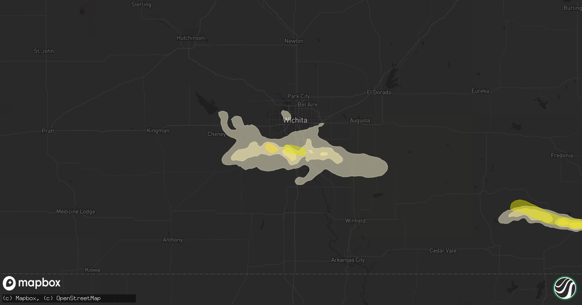 Hail map in Haysville, KS on September 8, 2016