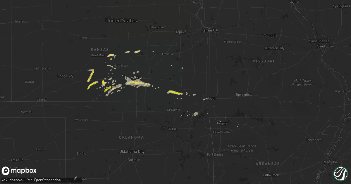 Hail map on September 8, 2016