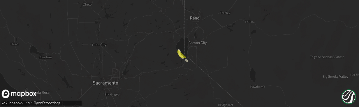 Hail map in Tahoma, CA on September 8, 2017