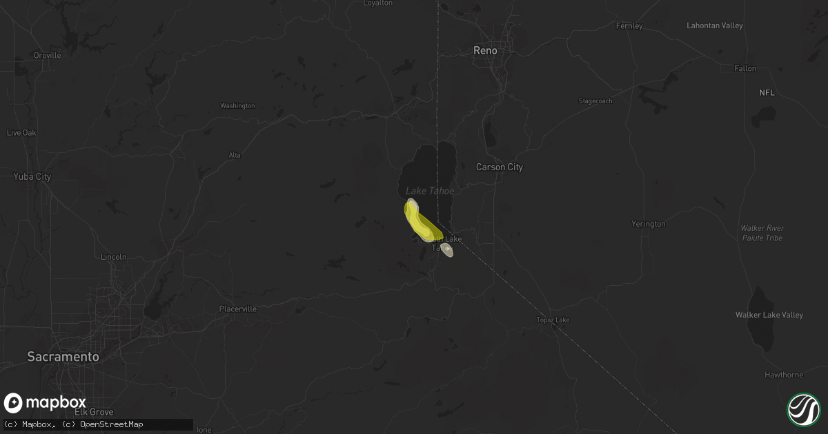 Hail map in Tahoma, CA on September 8, 2017