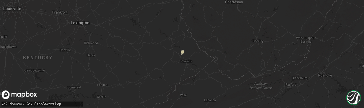 Hail map in Stanville, KY on September 8, 2018