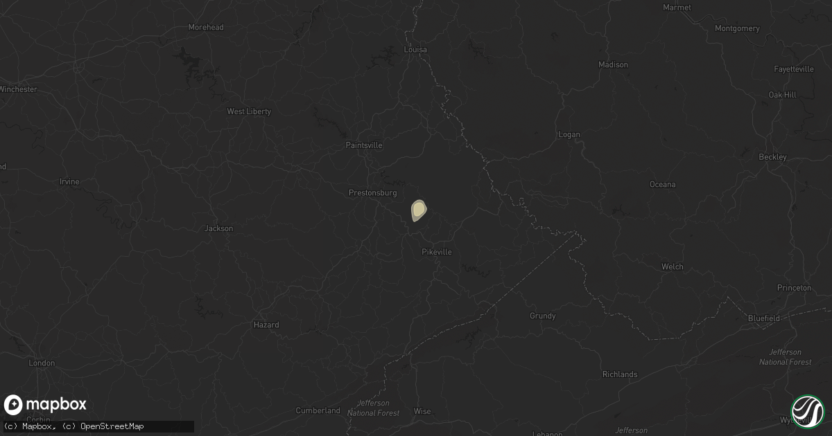 Hail map in Stanville, KY on September 8, 2018